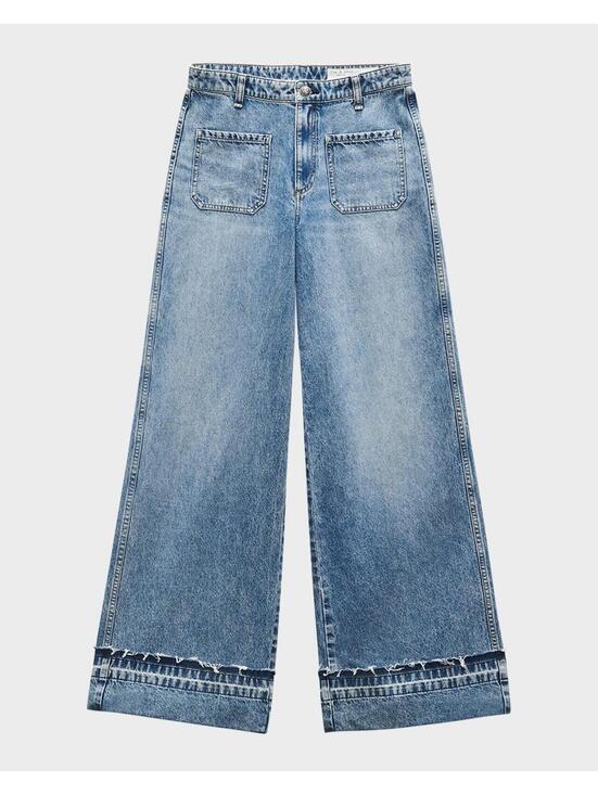 rag & bone Denim - Rag & Bone Marina High Rise Wide Leg Jeans in Liliana size 29